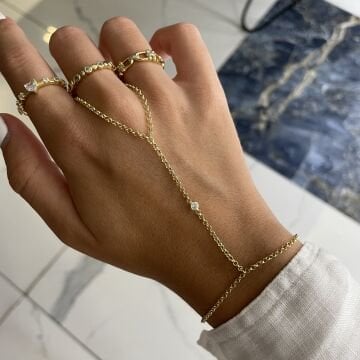 925 Ayar Gümüş İthal Taş Detaylı Şahmeran İlayda