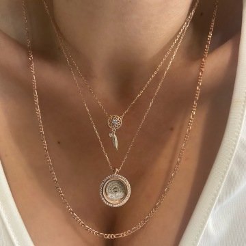 925 Ayar Gümüş Dualı Kolye Esmalı