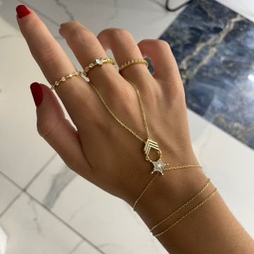 925 Ayar Gümüş İthal Şerif Yıldızı Şahmeran Livia