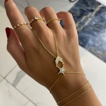 925 Ayar Gümüş İthal Şerif Yıldızı Şahmeran Livia