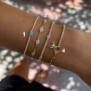 İthal Turkuaz Taşlı Su Yolu Serisi Rivera