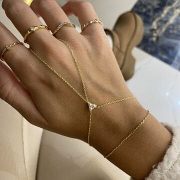 925 Ayar Gümüş İthal İncili Şahmeran