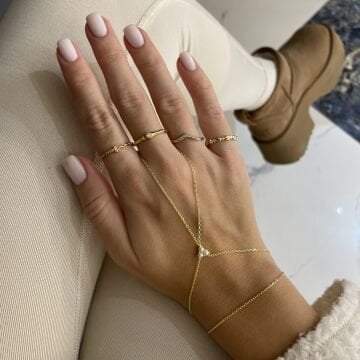 925 Ayar Gümüş İthal İncili Şahmeran