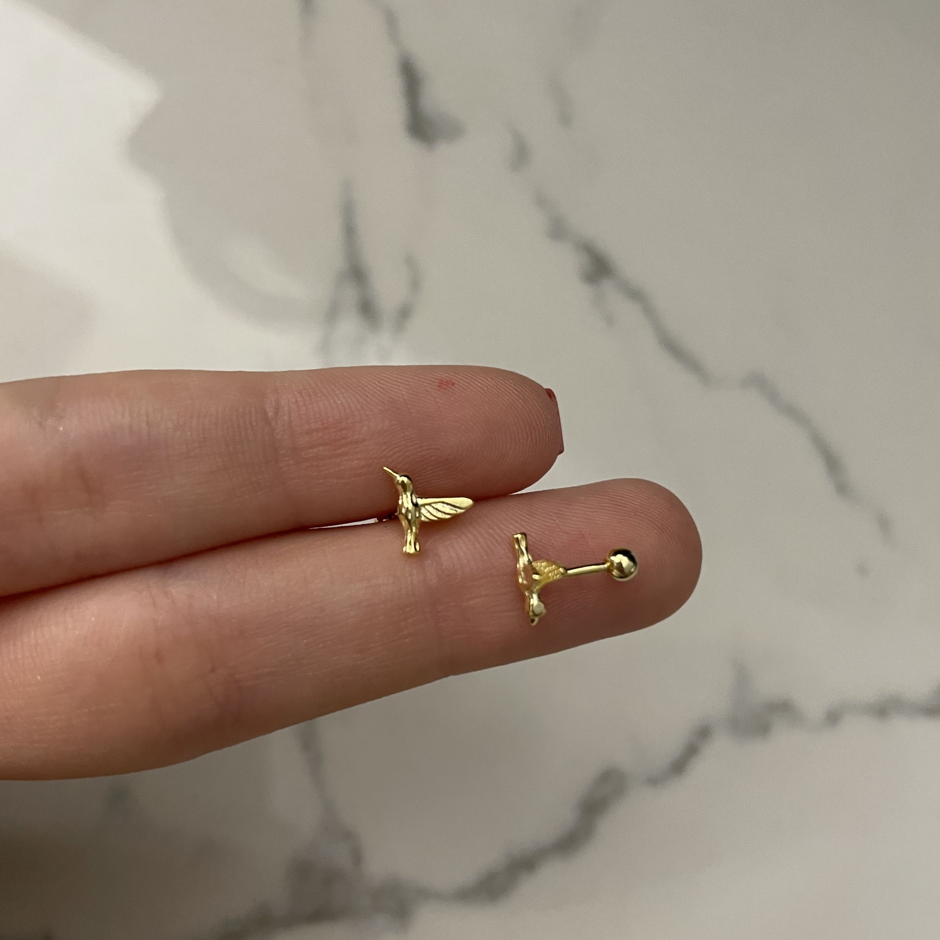925 Ayar Gümüş Kuş Piercing