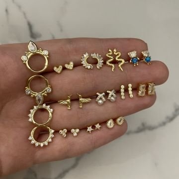 925 Ayar Gümüş Kuş Piercing