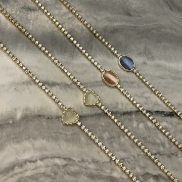 İthal Sedef Taşlı Su Yolu Bileklik Marissa