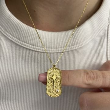 925 Ayar Gümüş Taş Detaylı Otantik Tasarım Kolye Galia