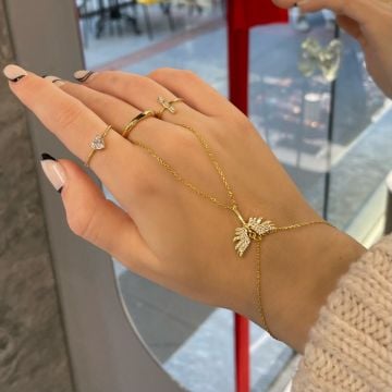 925 Ayar Gümüş Taş Detaylı Melek Şahmeran Angel