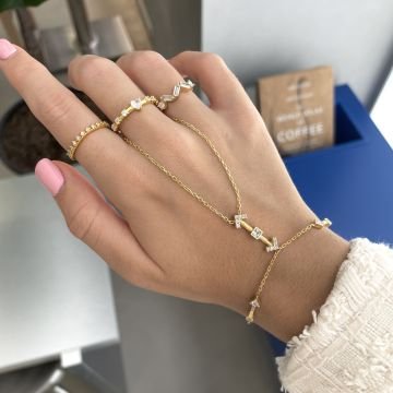 925 Ayar Gümüş Ok Detaylı İthal Özel Tasarım Şahmeran Elsa