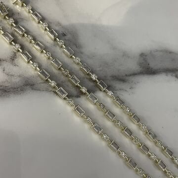 İthal Baget Taşlı Tasarım Bileklik Stela