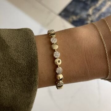 İthal Taş Detaylı Tasarım Bileklik Soleil