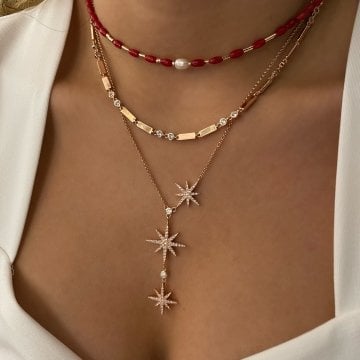 925 Ayar Gümüş İthal Choker Kolye Champ