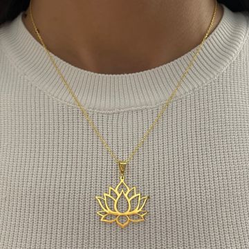 925 Ayar Gümüş Kolye My Lotus