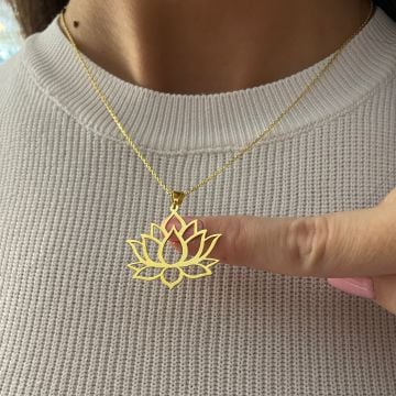 925 Ayar Gümüş Kolye My Lotus