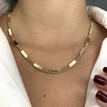 İthal Tasarım Zincir Kolye