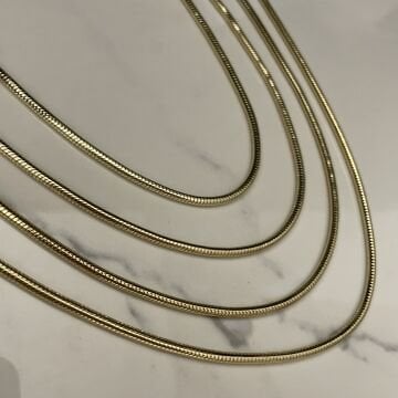 İthal Yılan Zincir Kolye Noria