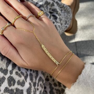 925 Ayar Gümüş İthal Balık Sırtı Model Şahmeran