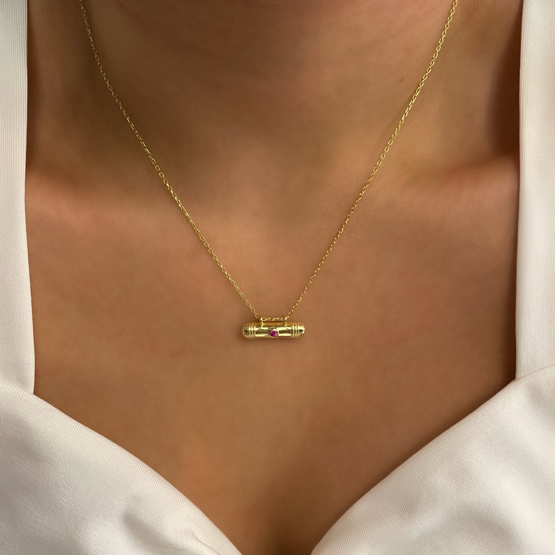 925 Ayar Gümüş Kolye Capsule