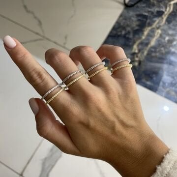 925 Ayar Gümüş İthal Tamtur Yüzük Sakin