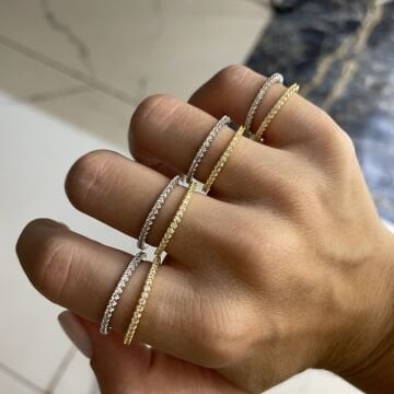 925 Ayar Gümüş İthal Tamtur Yüzük Sakin