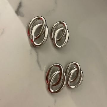925 Ayar Gümüş Tasarım Küpe Grand