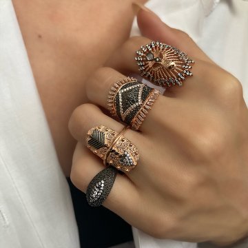 925 Ayar Gümüş Aslan Yüzük Lion