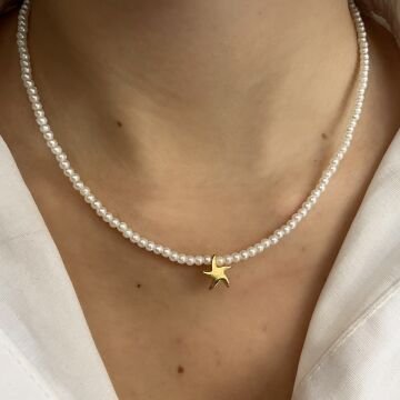 Tasarım İnci Kolye Pure