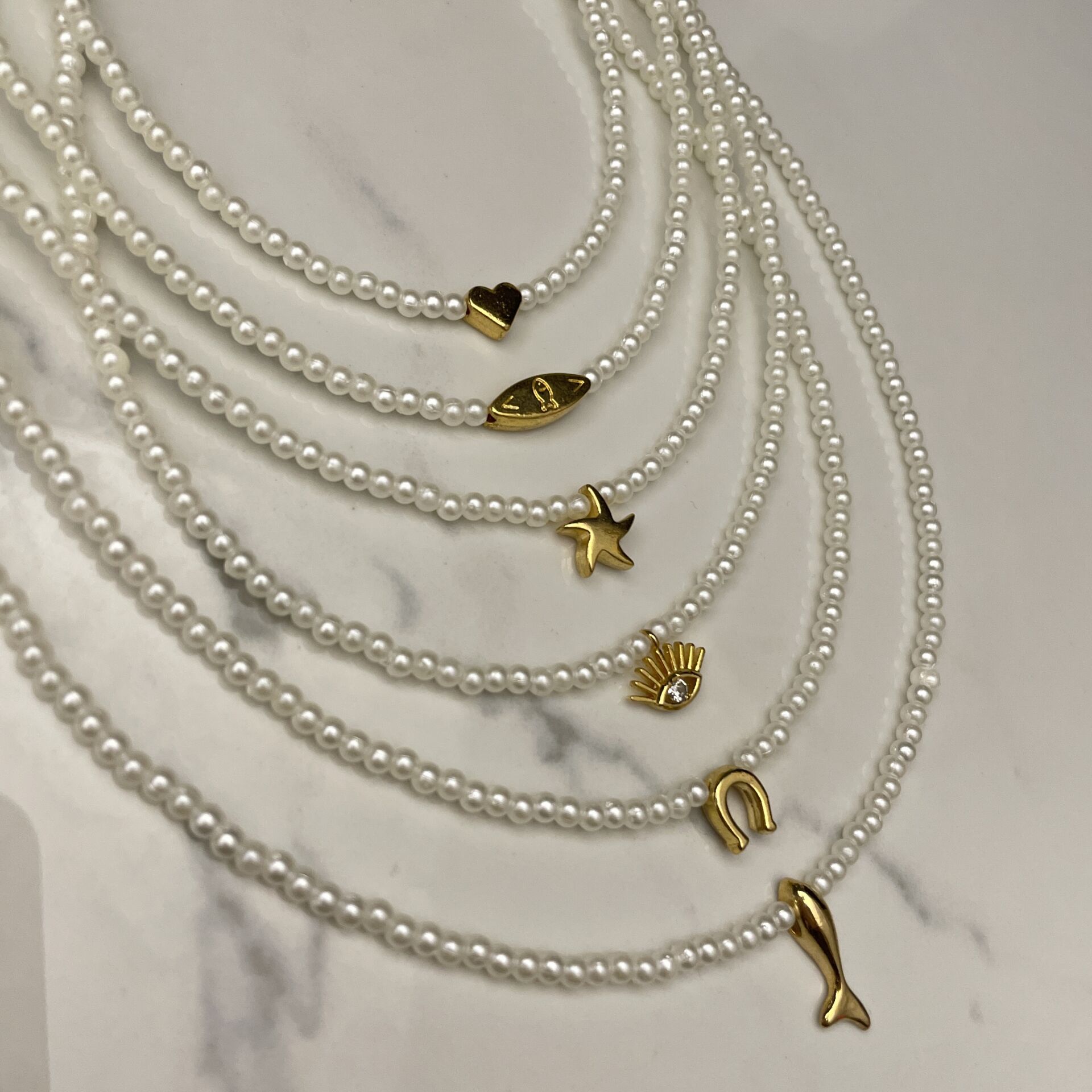 Tasarım İnci Kolye Pure