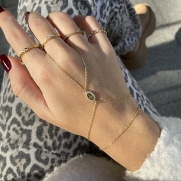 925 Ayar Gümüş Taşlı Kutup Yıldızı Şahmeran Vega