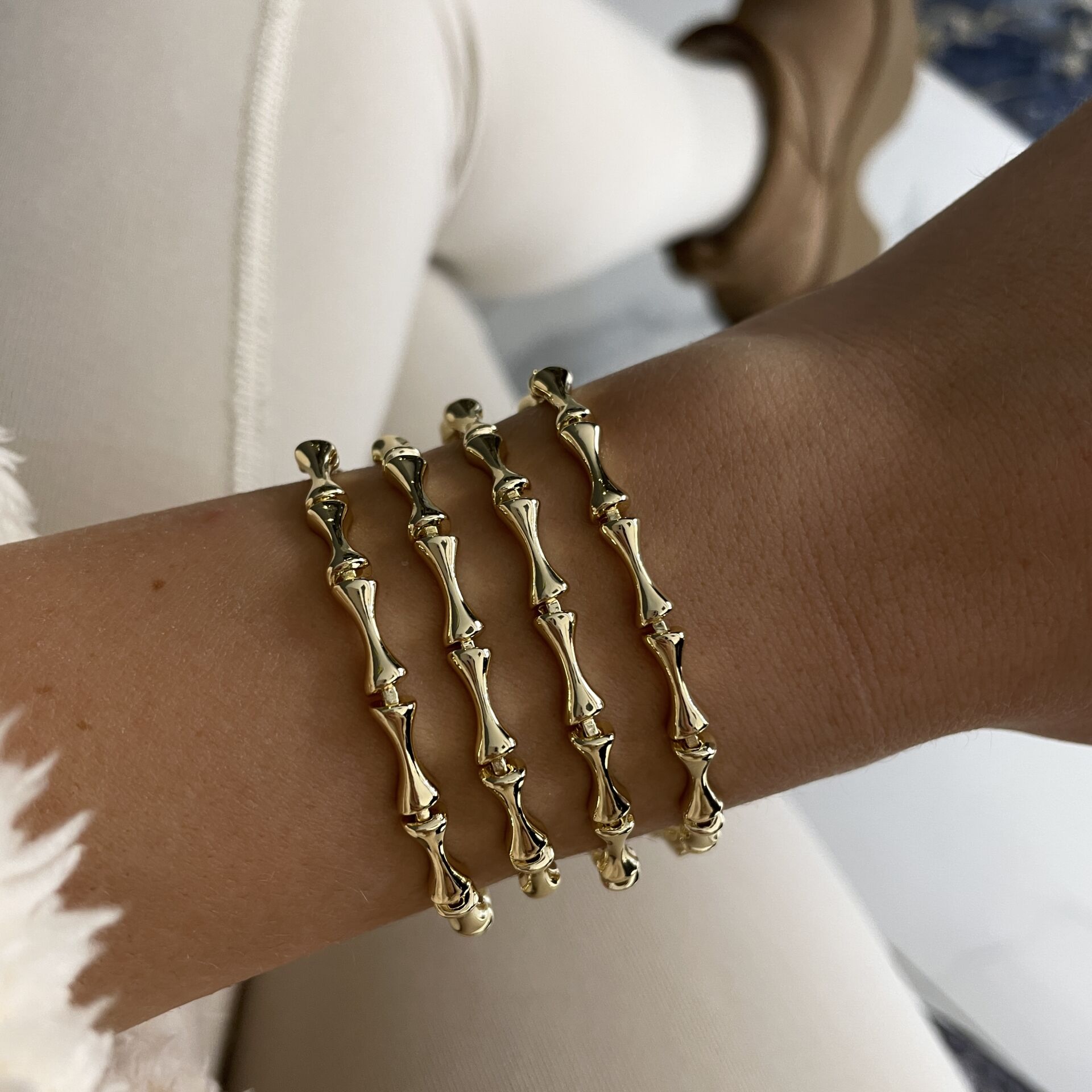 İthal Tasarım Gold Bileklik Talia