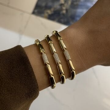 İthal Taş Detaylı Tasarım Bileklik Glow