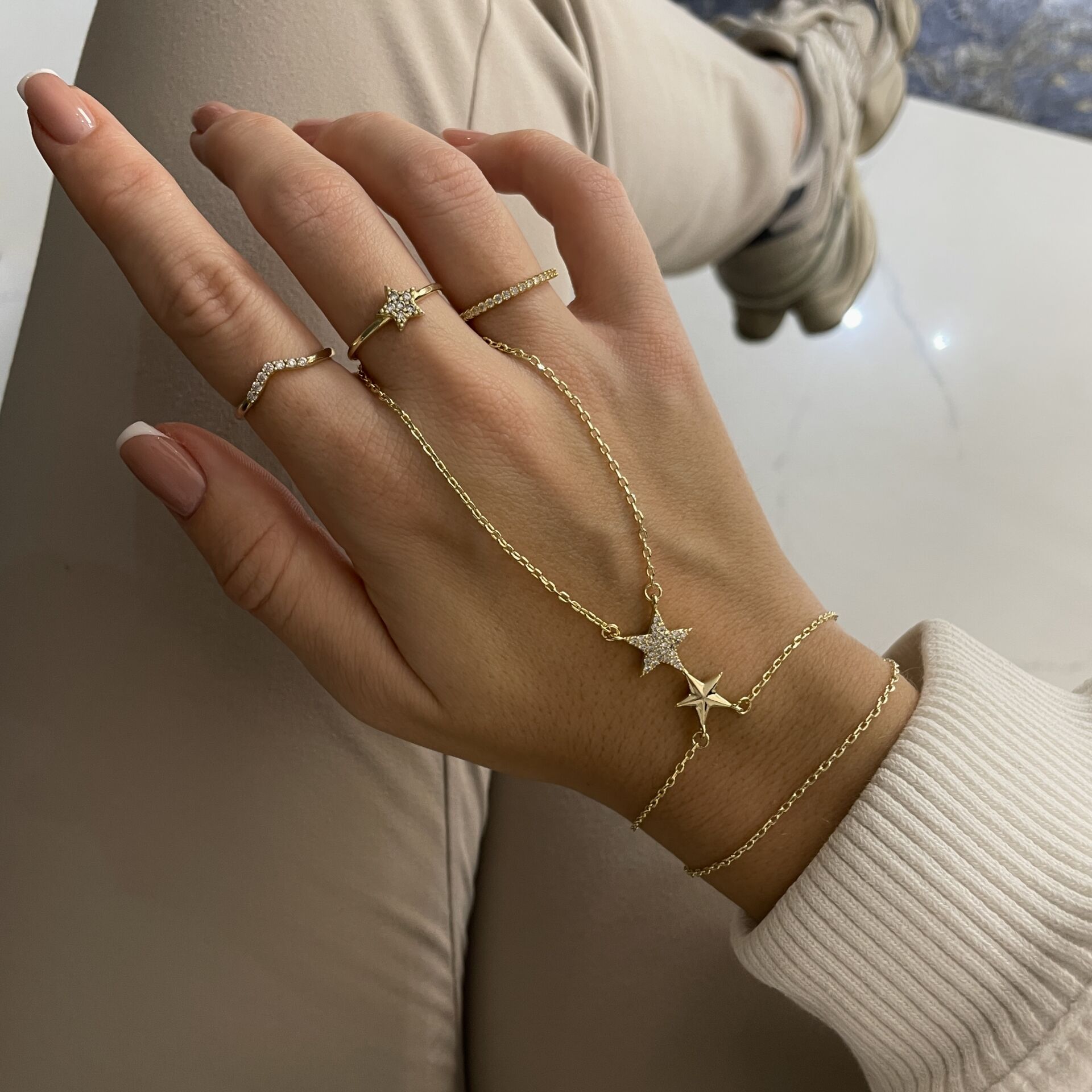 İthal Taşlı Tasarım Yıldız Şahmeran