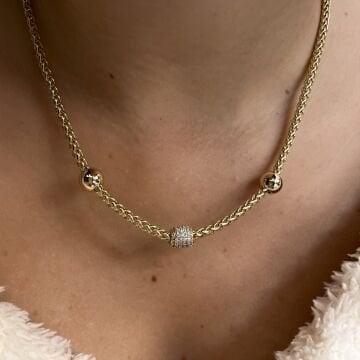 İthal Taş Detaylı Tasarım Kolye