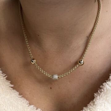 İthal Taş Detaylı Tasarım Kolye