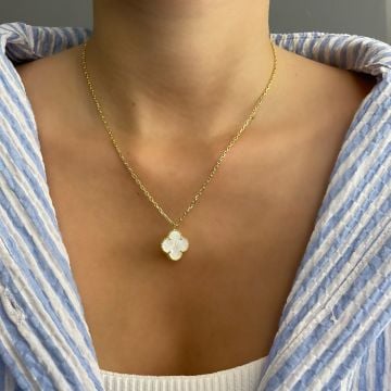 925 Ayar Gümüş Van Cleef Model Yonca Kolye Aydilge