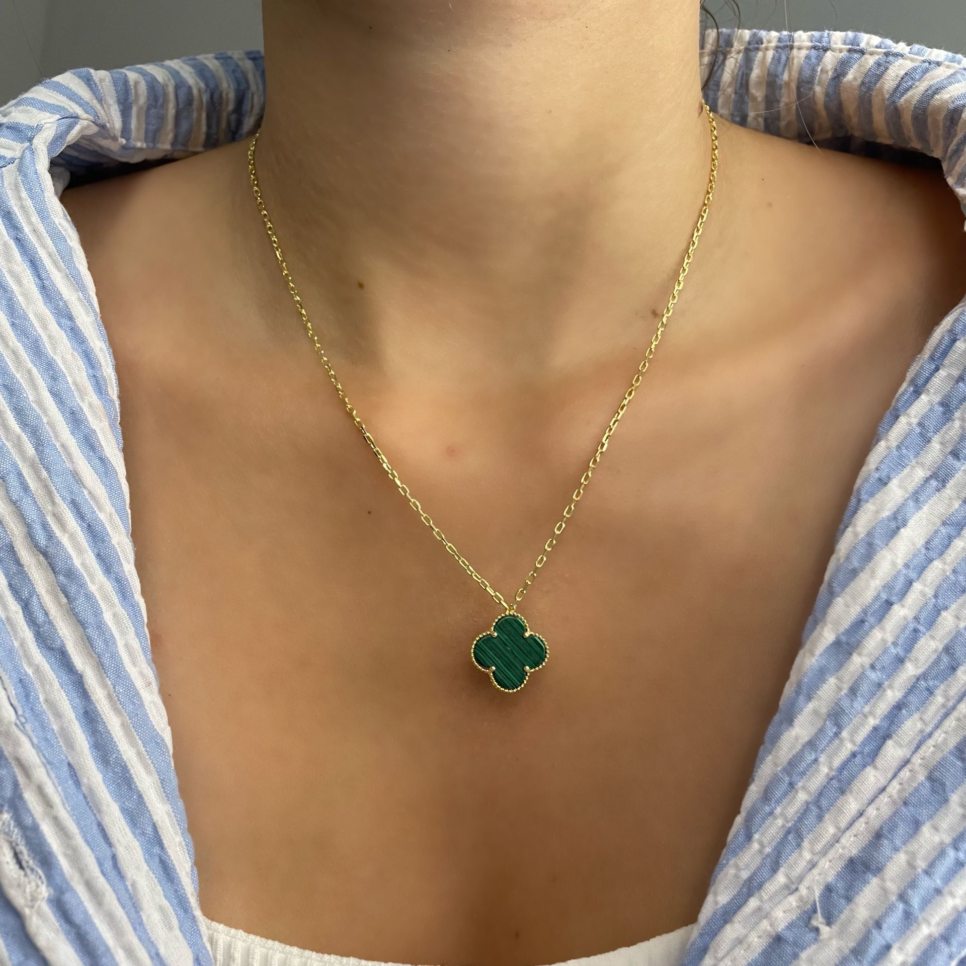 925 Ayar Gümüş Van Cleef Model Yonca Kolye Aydilge
