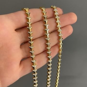 925 Ayar Gümüş İthal Taşlı Tasarım Bileklik