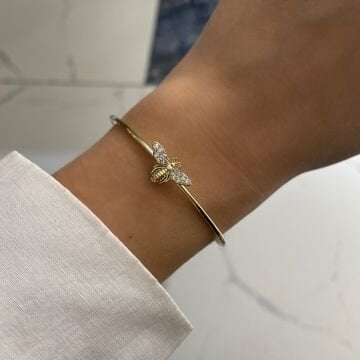 İthal Taşlı Arı Kelepçe Bileklik