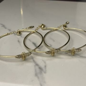 İthal Taşlı Arı Kelepçe Bileklik